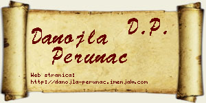 Danojla Perunac vizit kartica
